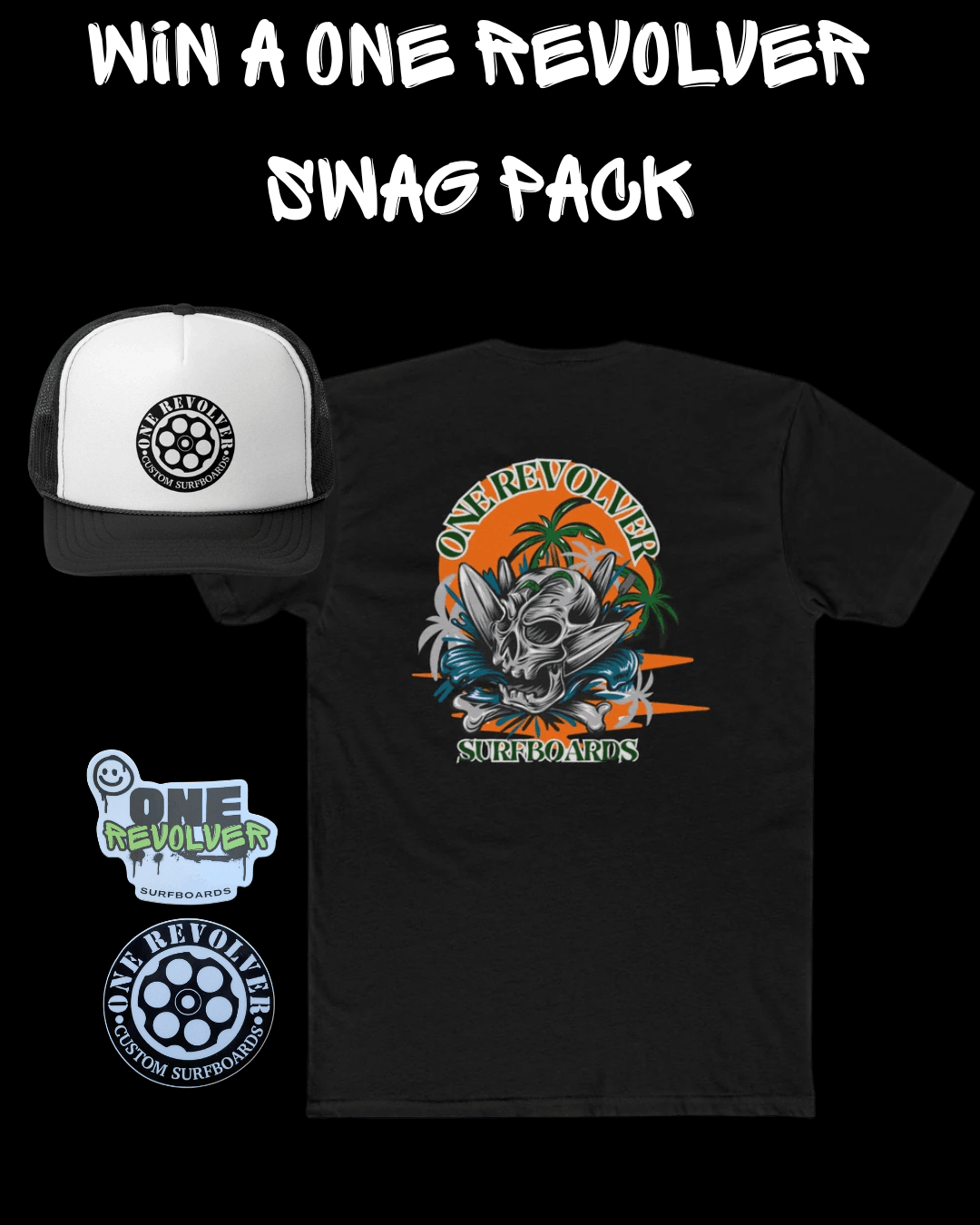 One Revolver Swag Pack – Raffle Prize - One Revolver Surfboards