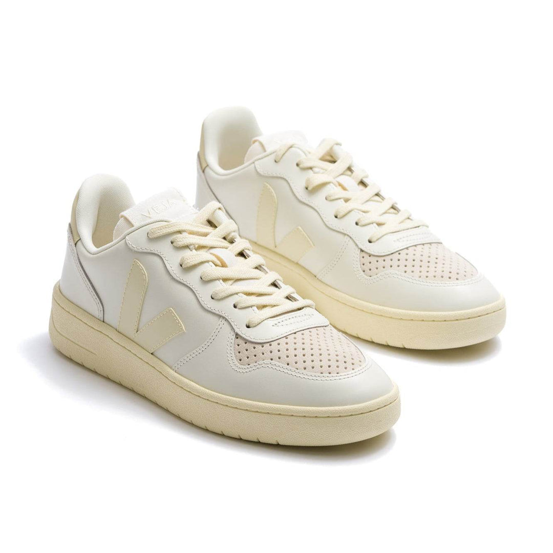 Veja V-10 Prime Leather Shoe - Pure Calcaire - One Revolver Surfboards