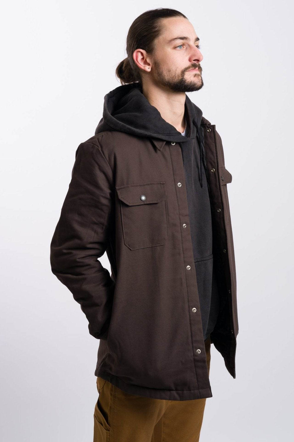 Dickies Skateboarding Heavyweight Duck Shirt - Dark Brown - One Revolver Surfboards