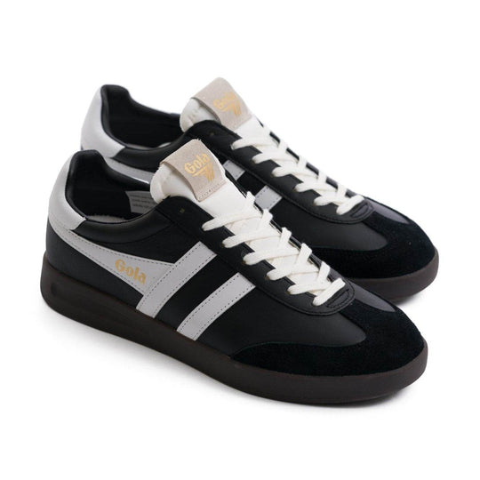 Gola Cyclone Men's Shoes - Leather Black/White/Dark Gum - One Revolver Surfboards