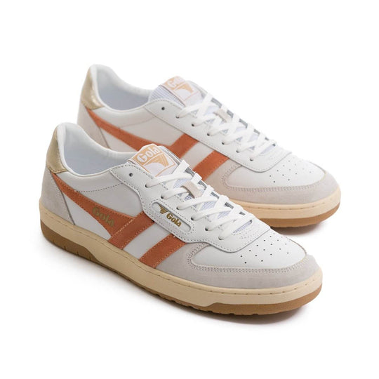 Gola Hawk Women's Shoes - White/Terracotta/Gold - One Revolver Surfboards