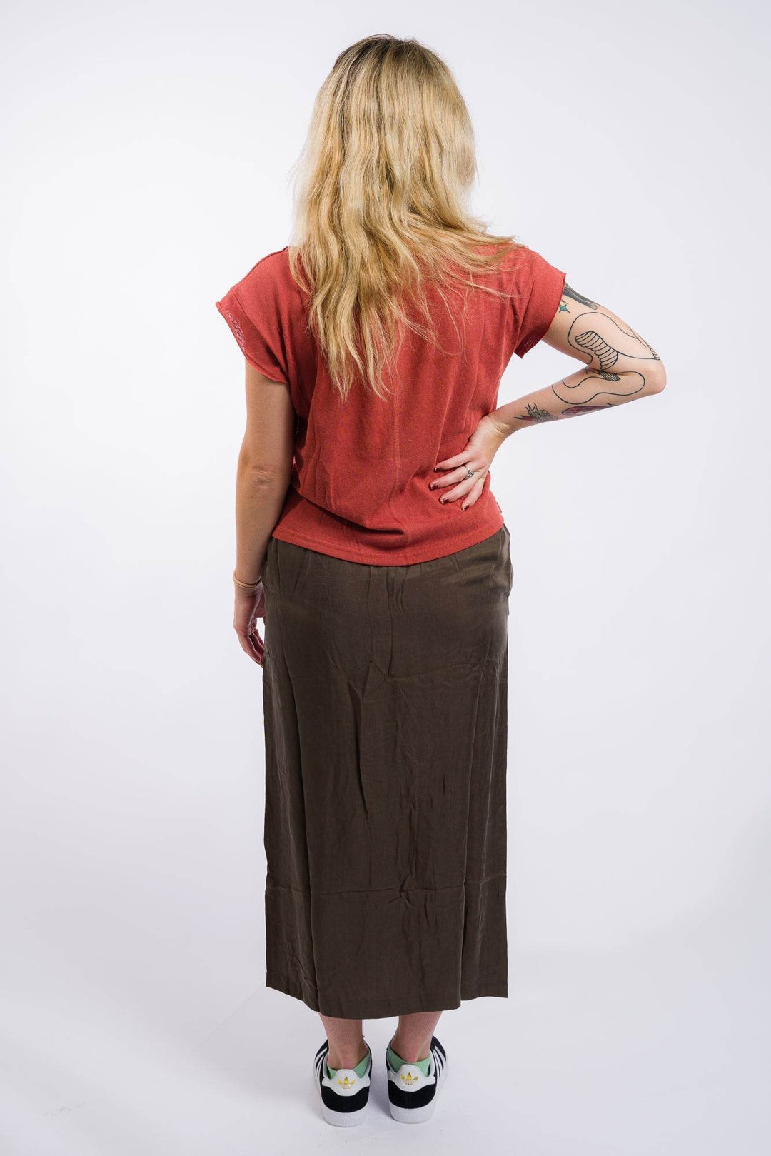 Miou Muse Buttondown Midi Cargo Skirt - Olive - One Revolver Surfboards