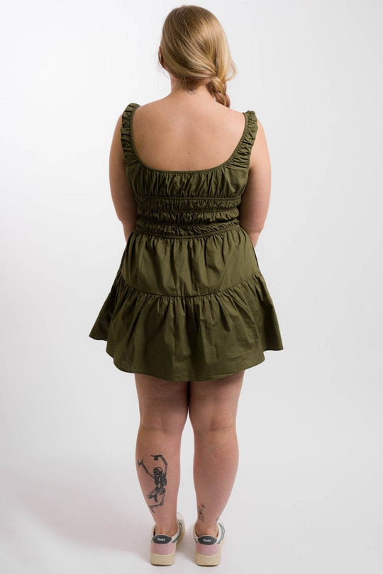 Nia Salt Dress - Khaki - One Revolver Surfboards
