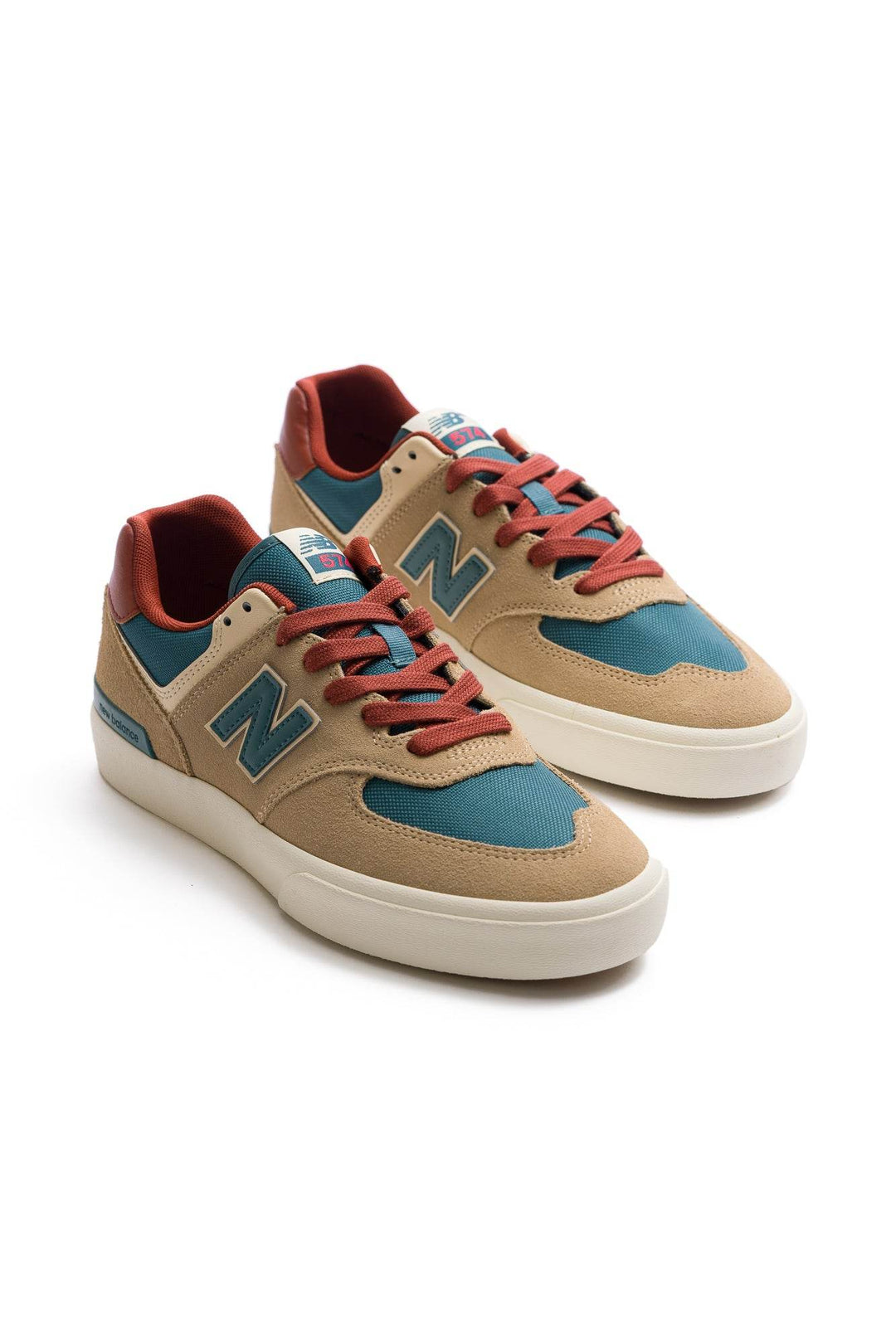 New Balance Numeric 574 Vulc - Tan with Forest Green - One Revolver Surfboards