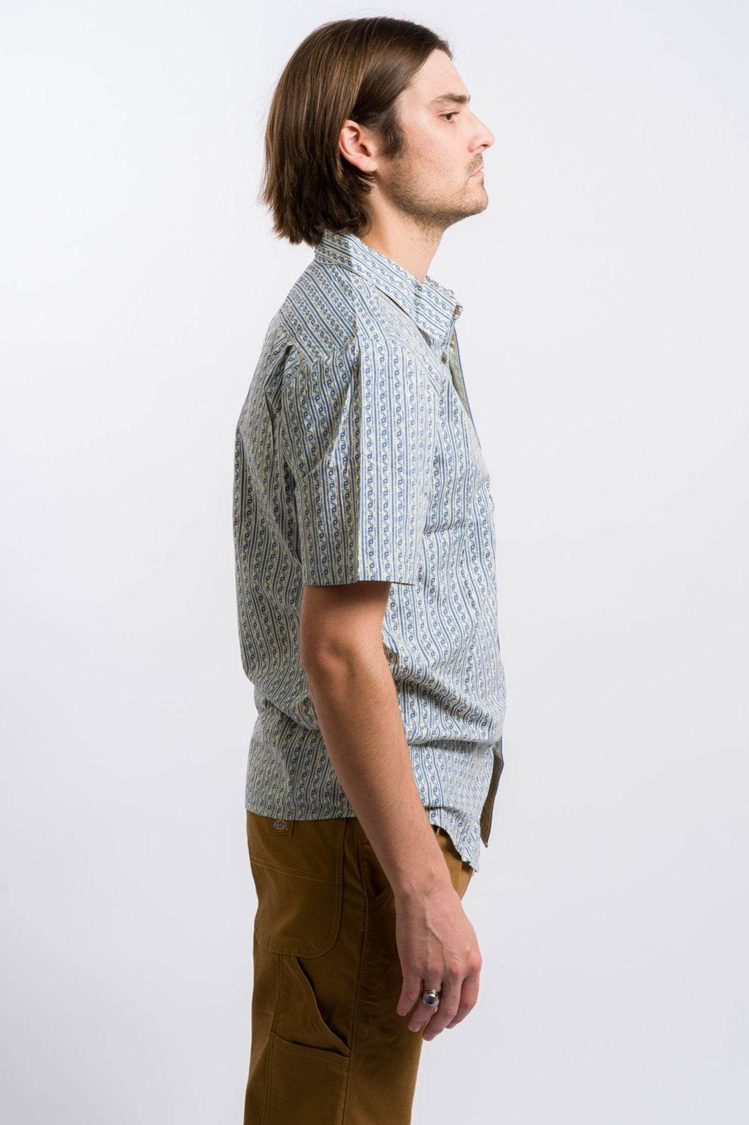 Volcom Scaler Stone Woven Short Sleeve Shirt - Dirty White - One Revolver Surfboards