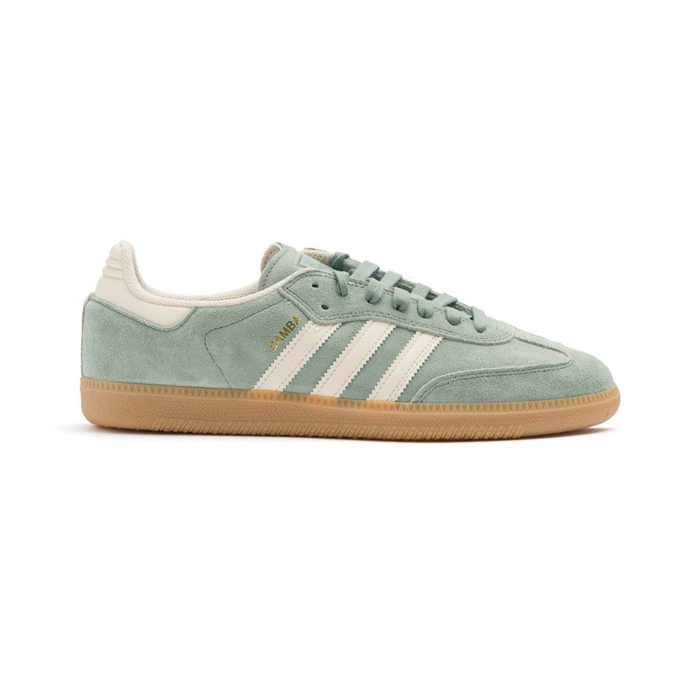 Adidas Skateboarding Samba ADV Men's Skate Shoe - Silver Green/White/Metallic Gold - One Revolver Surfboards