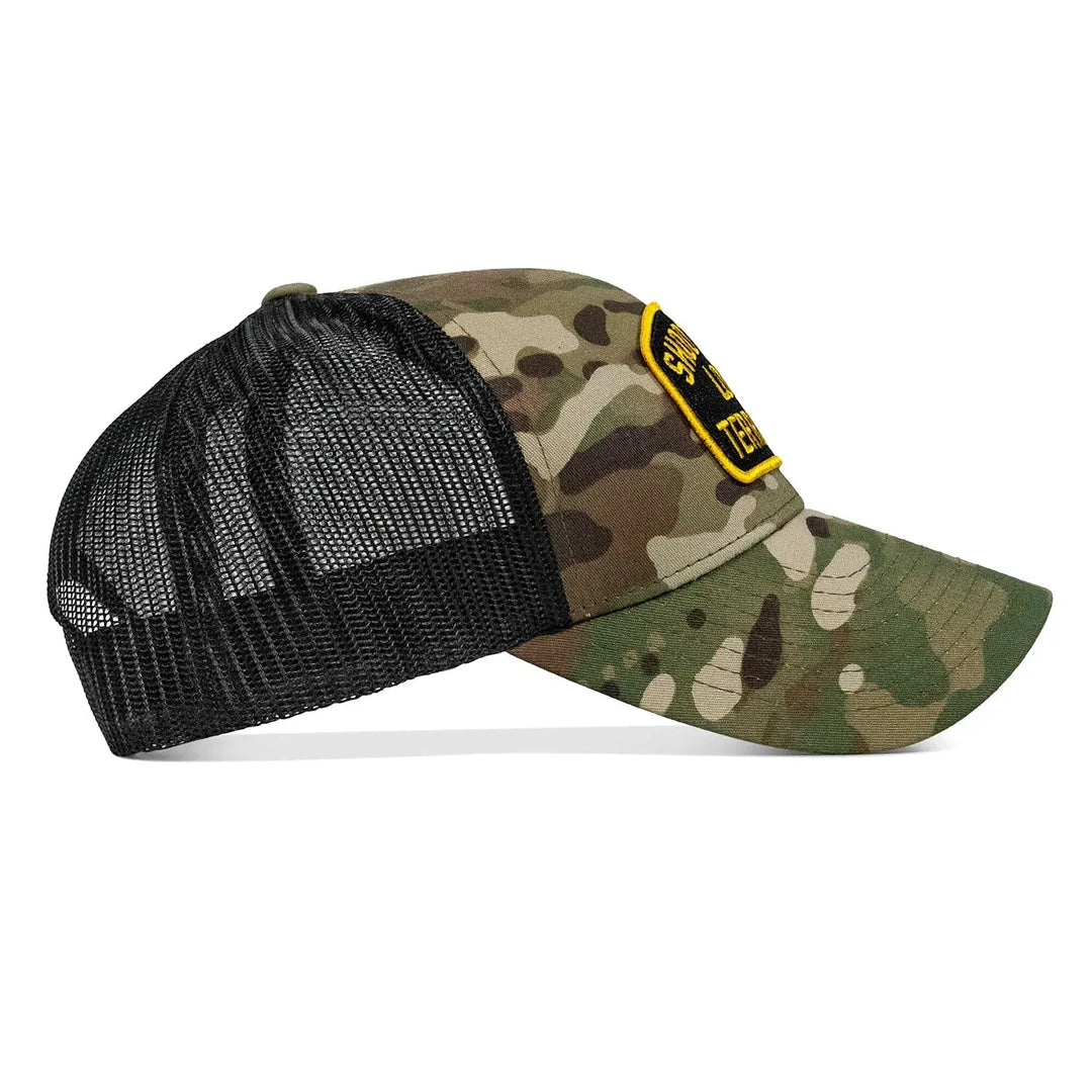 One Revolver Surfboards - Shoot Your Local Terrorists Patch Snapback Hat HEADWEAR