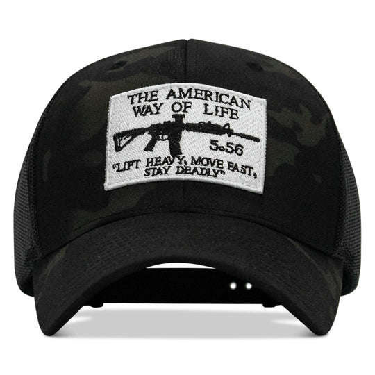 One Revolver Surfboards - American Way Of Life White Patch Snapback Hat HEADWEAR
