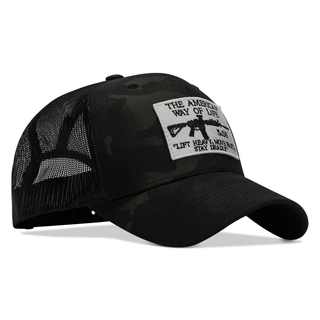 One Revolver Surfboards - American Way Of Life White Patch Snapback Hat HEADWEAR