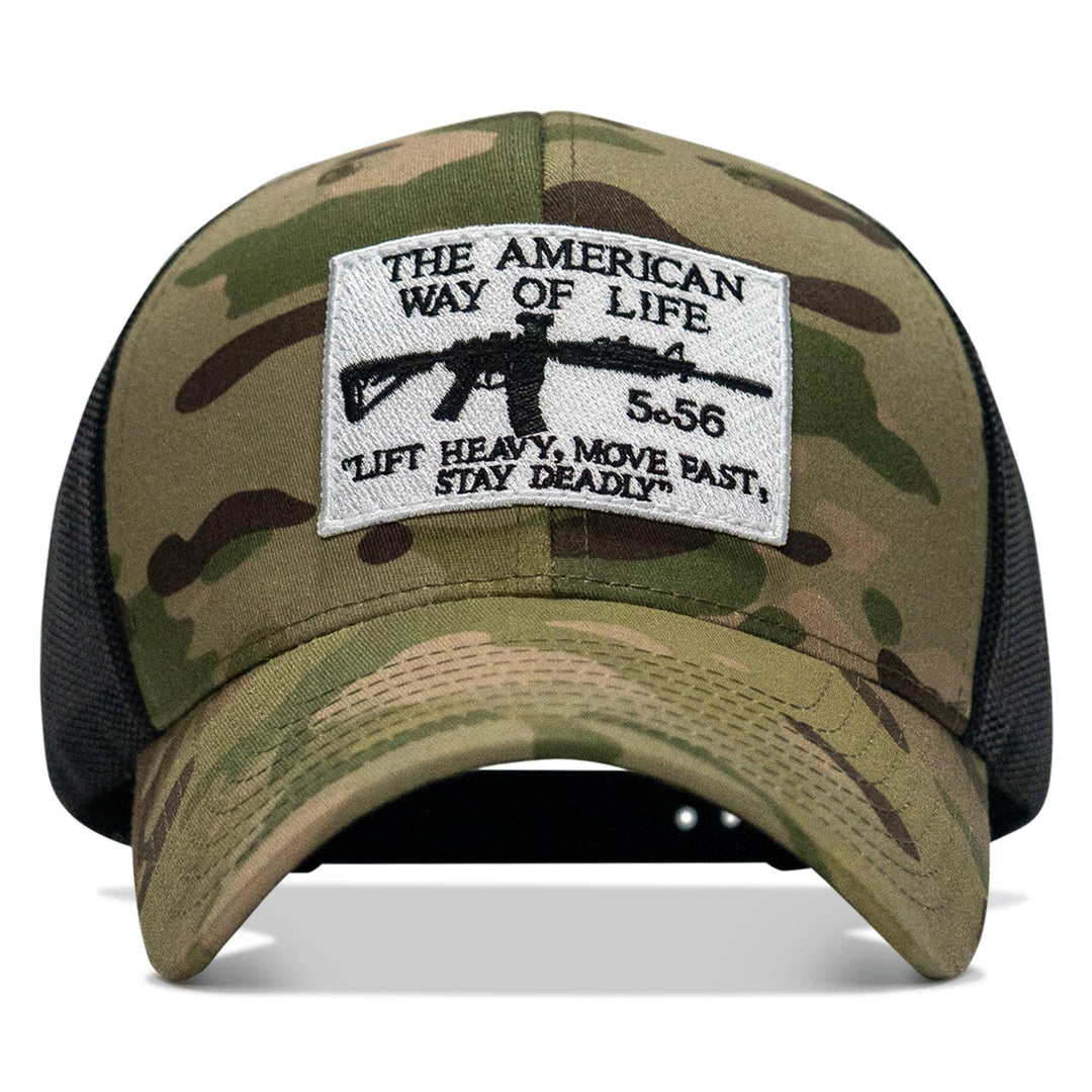 One Revolver Surfboards - American Way Of Life White Patch Snapback Hat HEADWEAR