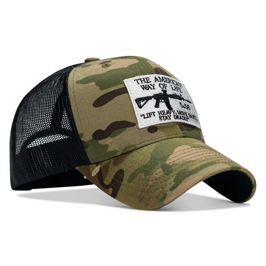 One Revolver Surfboards - American Way Of Life White Patch Snapback Hat HEADWEAR