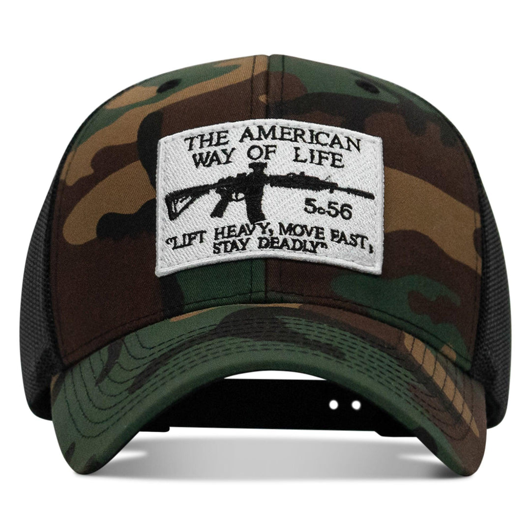 One Revolver Surfboards - American Way Of Life White Patch Snapback Hat HEADWEAR