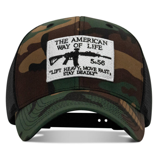One Revolver Surfboards - American Way Of Life White Patch Snapback Hat HEADWEAR