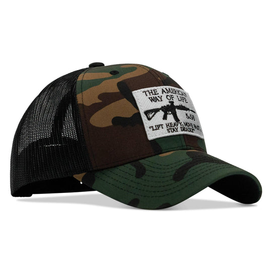 One Revolver Surfboards - American Way Of Life White Patch Snapback Hat HEADWEAR