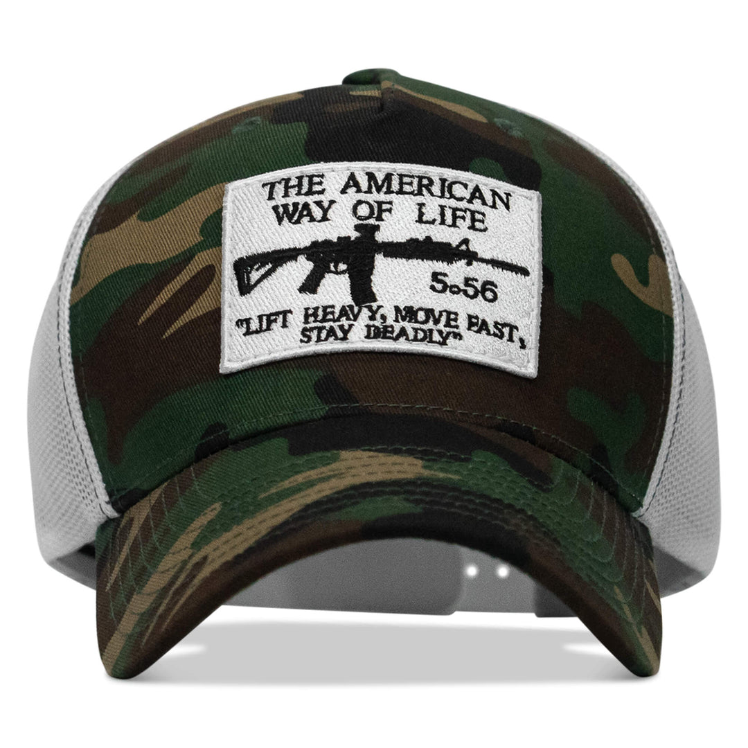 One Revolver Surfboards - American Way Of Life White Patch Snapback Hat HEADWEAR