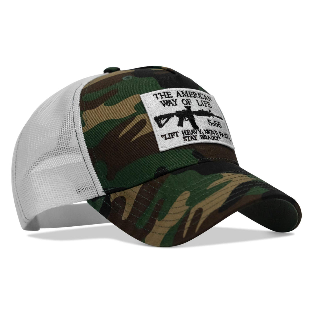 One Revolver Surfboards - American Way Of Life White Patch Snapback Hat HEADWEAR