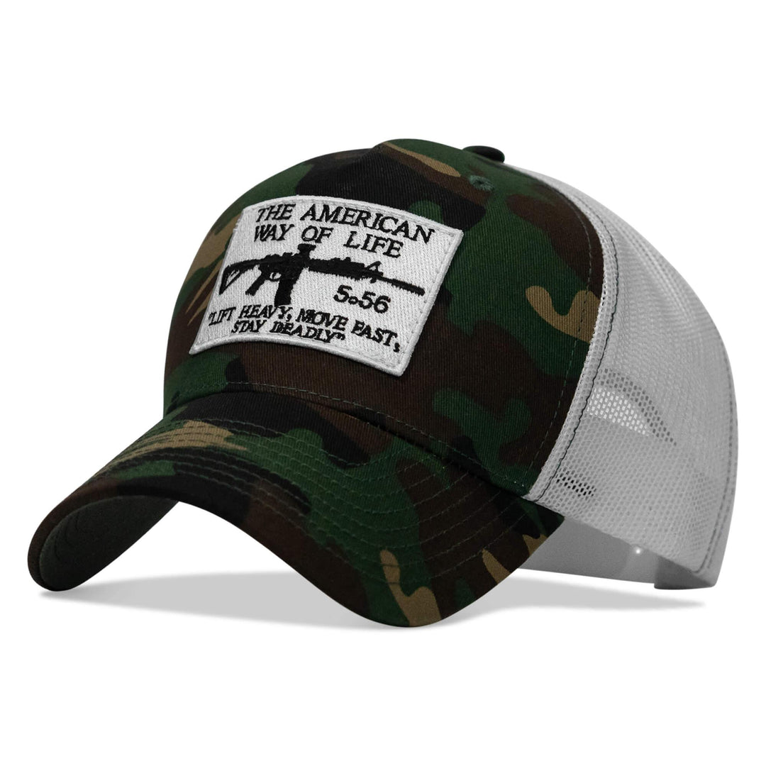 One Revolver Surfboards - American Way Of Life White Patch Snapback Hat HEADWEAR