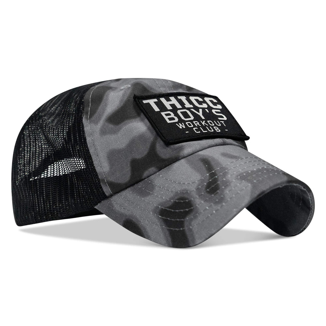 One Revolver Surfboards - Ripstop Thicc Boys Workout Club Patch Tactical Ripstop Mesh Snapback Hat HEADWEAR