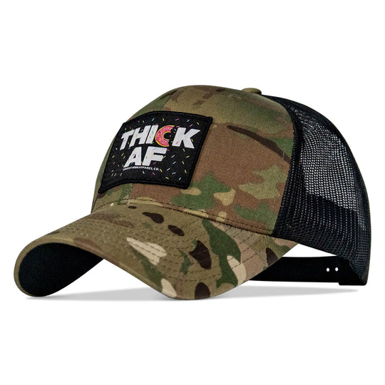 THICK AF DONUT EDITION PATCH MID-PROFILE MESH SNAPBACK Hat - One Revolver Surfboards