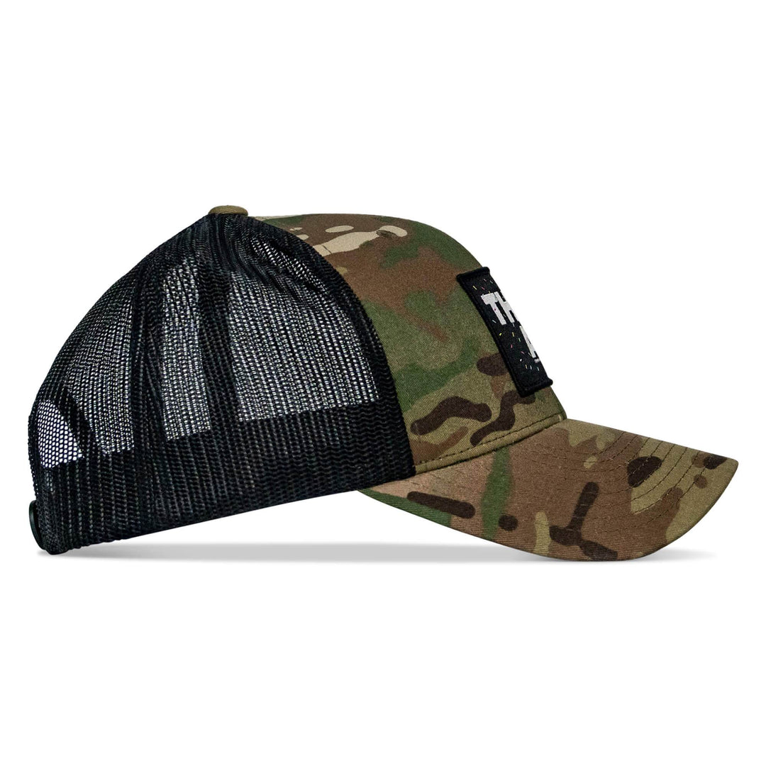 THICK AF DONUT EDITION PATCH MID-PROFILE MESH SNAPBACK Hat - One Revolver Surfboards