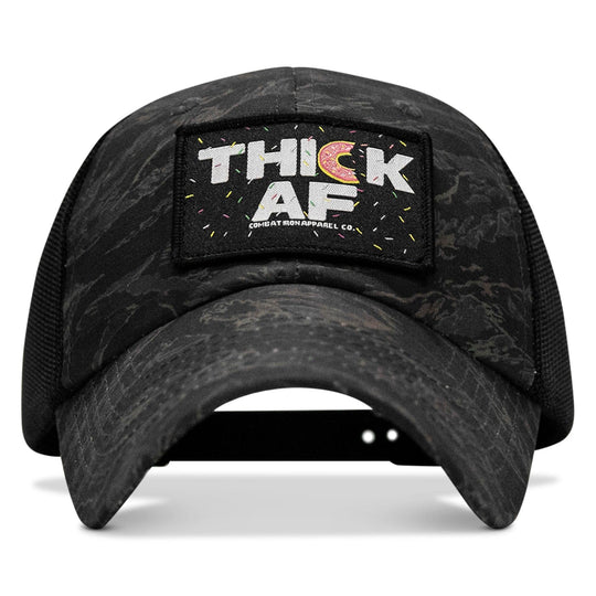 One Revolver Surfboards - THICK AF Donut Edition Patch. Tactical Ripstop Mesh Snapback Hat HEADWEAR
