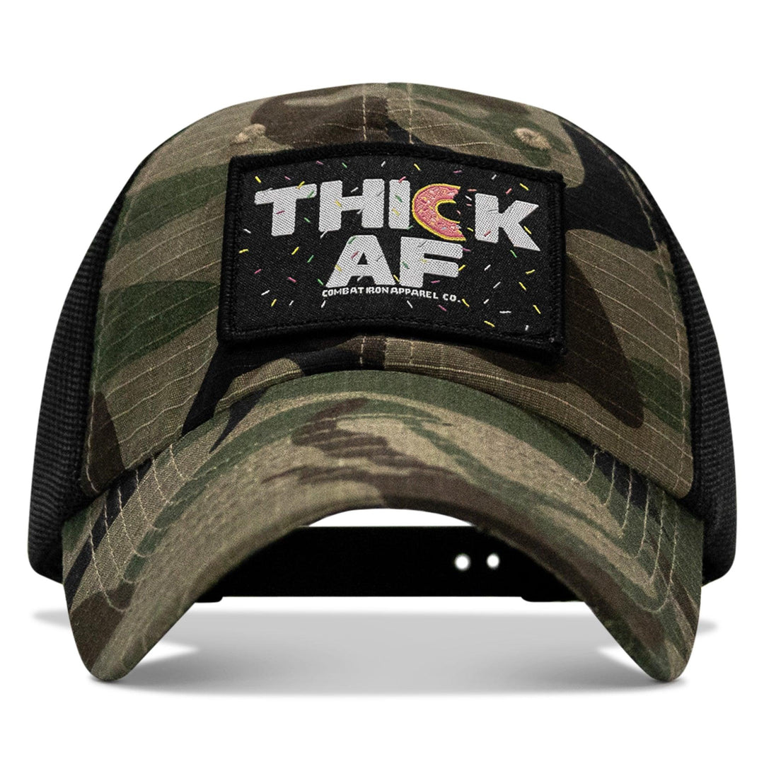 One Revolver Surfboards - THICK AF Donut Edition Patch. Tactical Ripstop Mesh Snapback Hat HEADWEAR