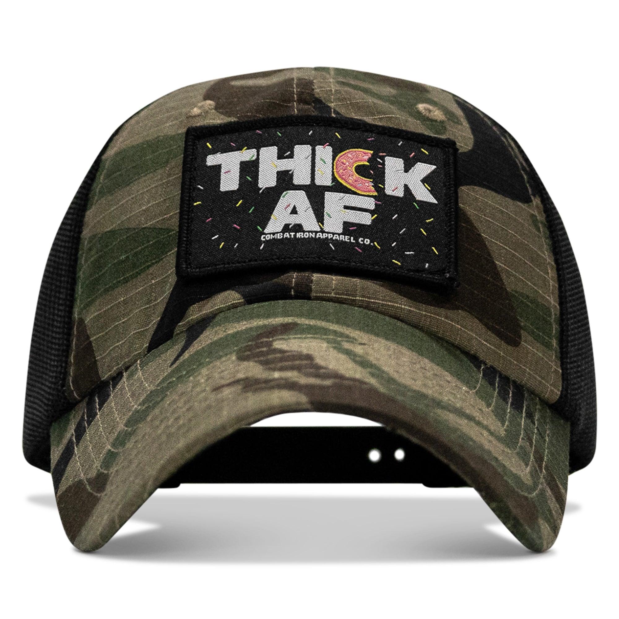 One Revolver Surfboards - THICK AF Donut Edition Patch. Tactical Ripstop Mesh Snapback Hat HEADWEAR