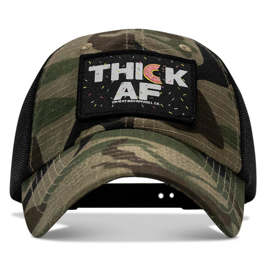 One Revolver Surfboards - THICK AF Donut Edition Patch. Tactical Ripstop Mesh Snapback Hat HEADWEAR