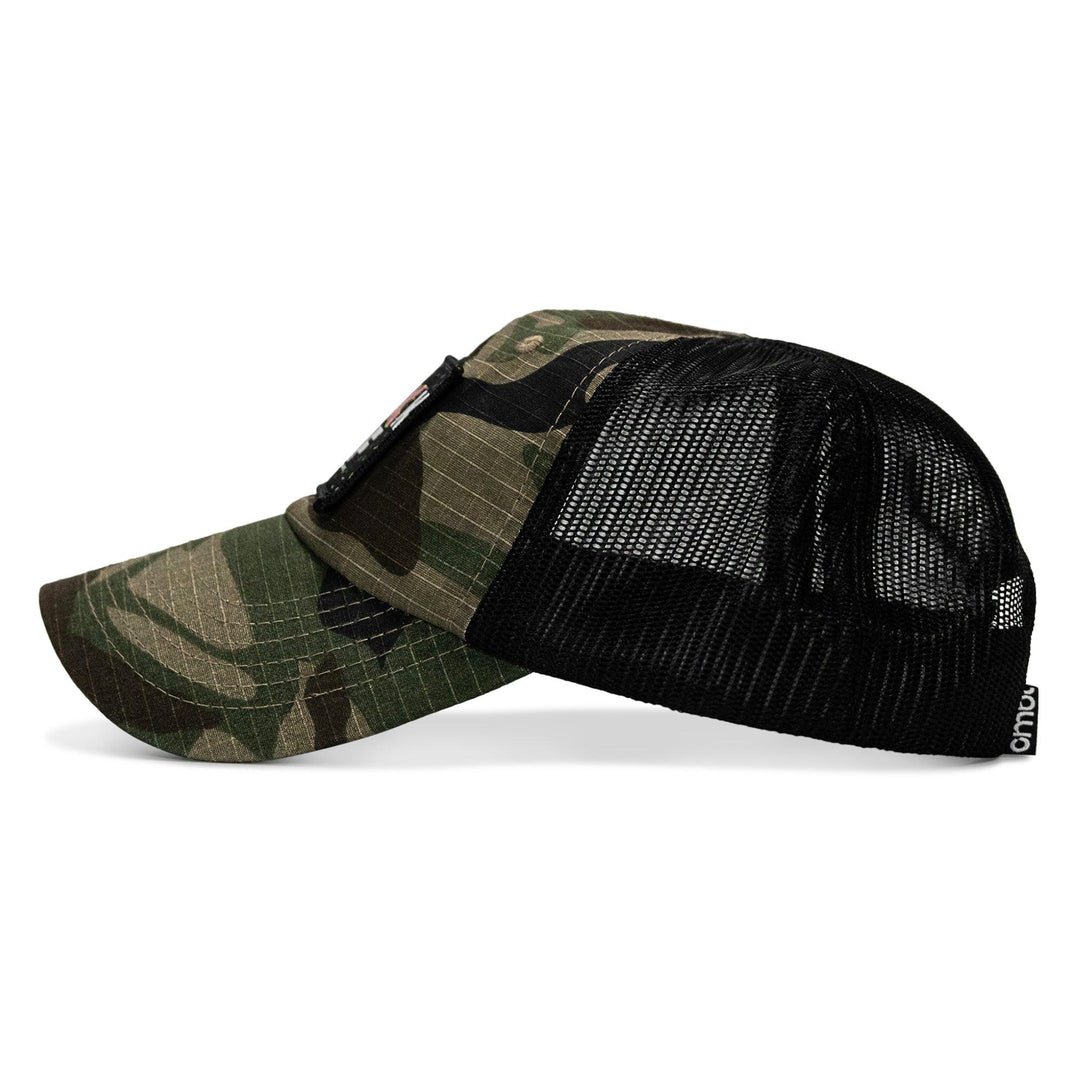 One Revolver Surfboards - THICK AF Donut Edition Patch. Tactical Ripstop Mesh Snapback Hat HEADWEAR