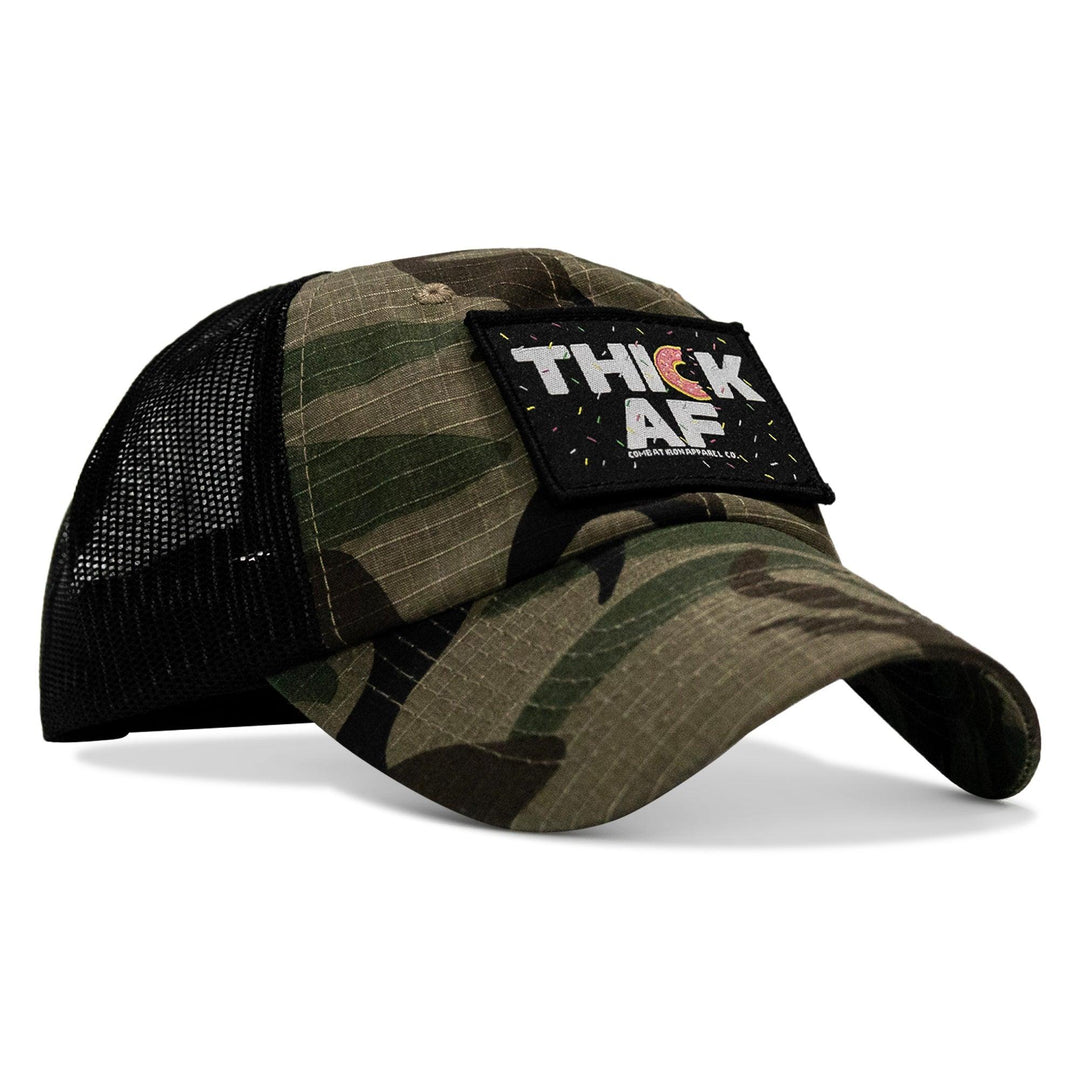 One Revolver Surfboards - THICK AF Donut Edition Patch. Tactical Ripstop Mesh Snapback Hat HEADWEAR