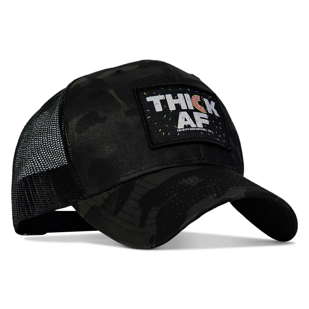 THICK AF DONUT EDITION PATCH MID-PROFILE MESH SNAPBACK Hat - One Revolver Surfboards