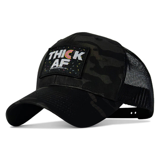THICK AF DONUT EDITION PATCH MID-PROFILE MESH SNAPBACK Hat - One Revolver Surfboards
