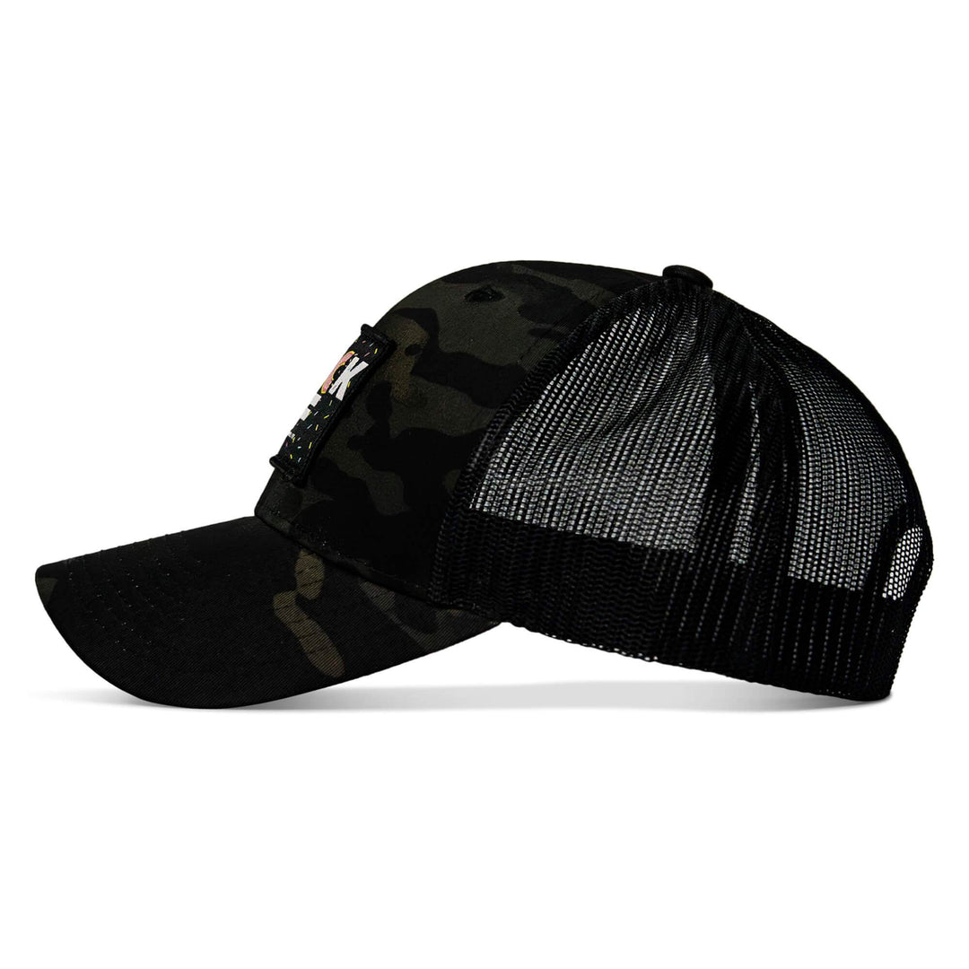 THICK AF DONUT EDITION PATCH MID-PROFILE MESH SNAPBACK Hat - One Revolver Surfboards