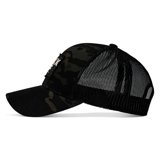 THICK AF DONUT EDITION PATCH MID-PROFILE MESH SNAPBACK Hat - One Revolver Surfboards