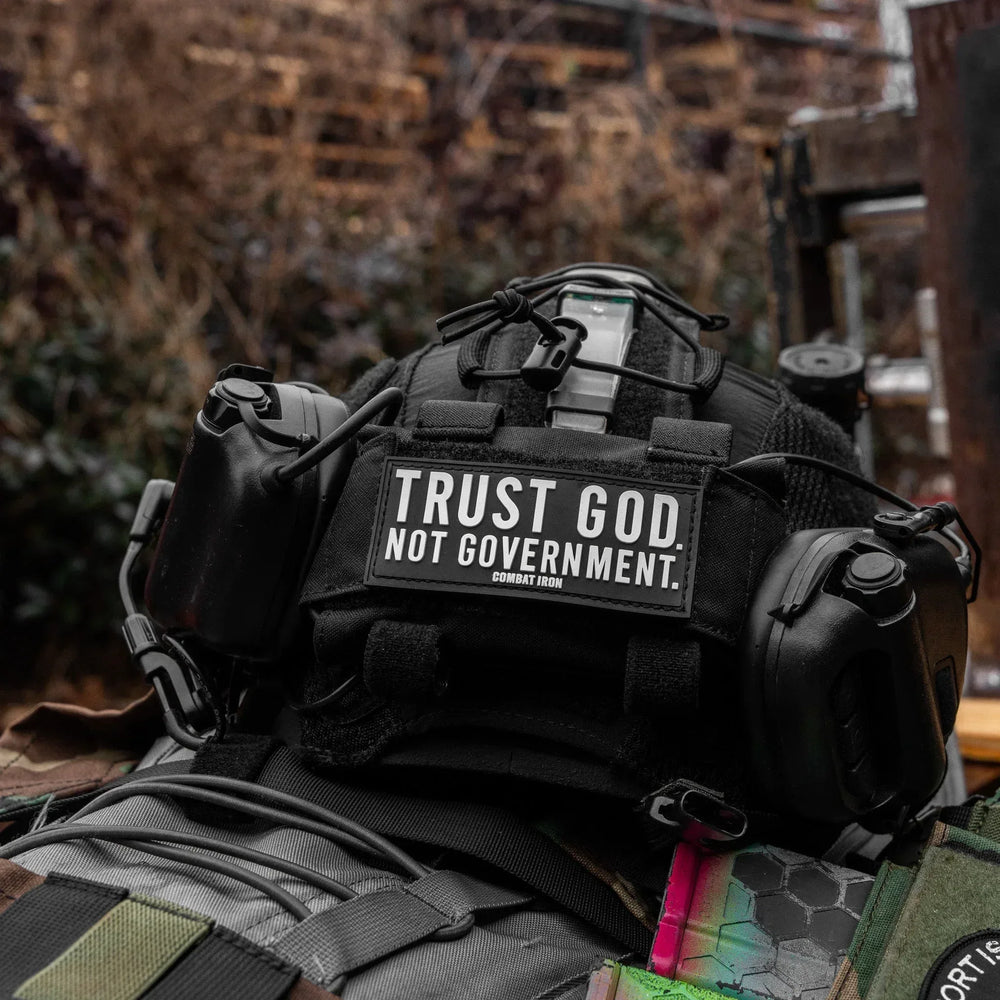One Revolver Surfboards - Trust God. Not Government. PVC Patch PVC VELCRO PATCH