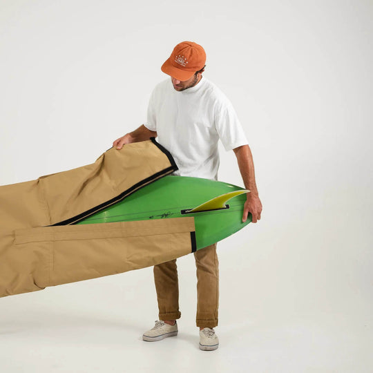FARO Canvas Surfboard Bag (tan color) - Surfboard Bag - One Revolver Surfboards