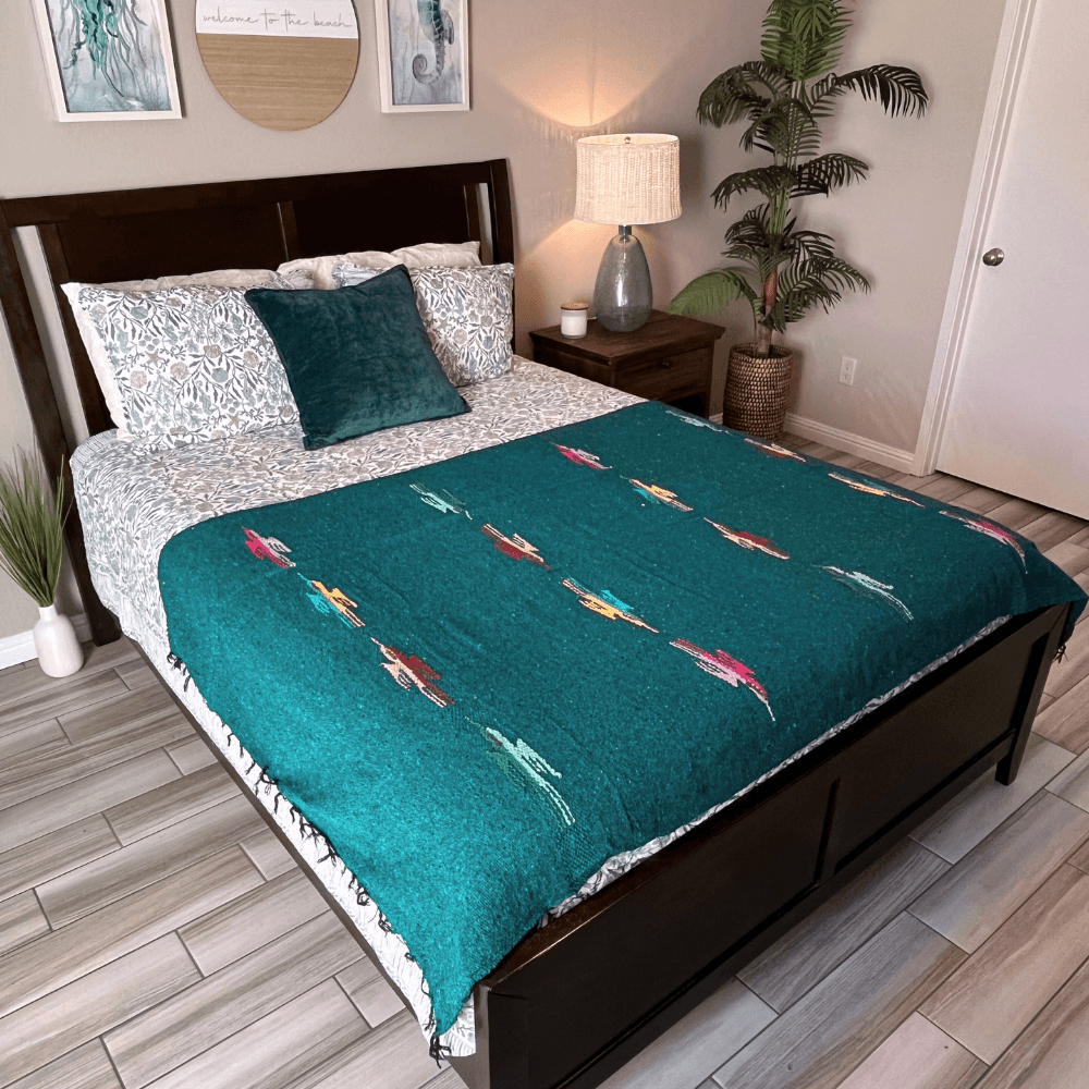 Turquoise Green Baja Thunderbird Blanket - One Revolver Surfboards