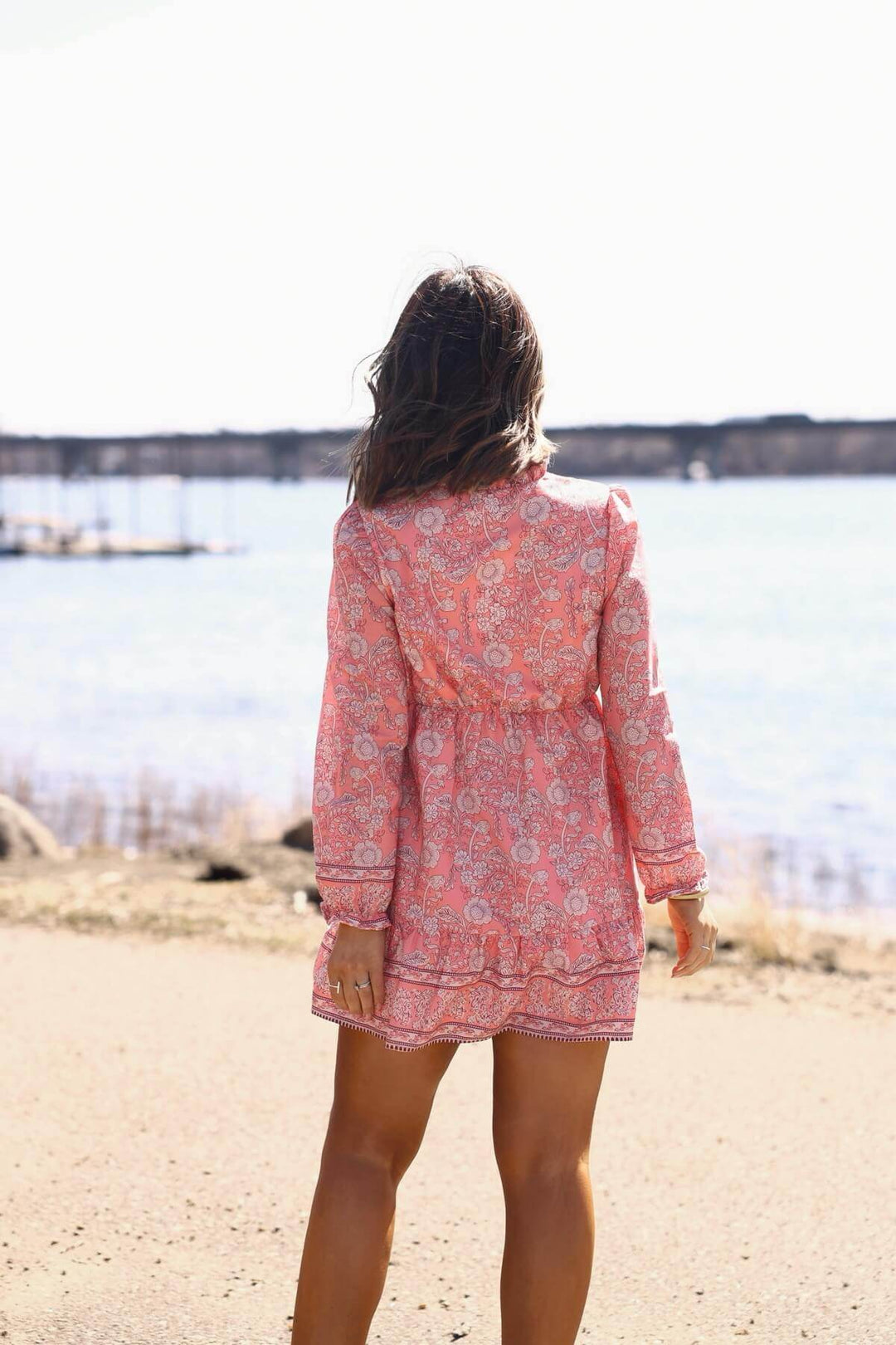 Rosie Pink Floral Print Buttoned Mini Dress - DOORBUSTER - One Revolver Surfboards