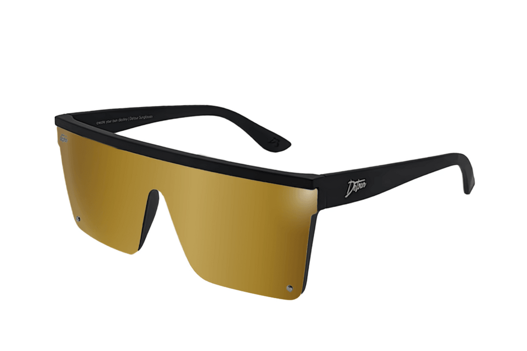 One Revolver Surfboards - Tidal Wave - Matte Black - 24K Gold Lens Polarized Tidal Wave