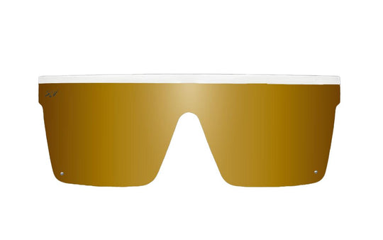 One Revolver Surfboards - Tidal Wave - Matte Off White - Sean Silveira - 24K Gold Lens Polarized Tidal Wave