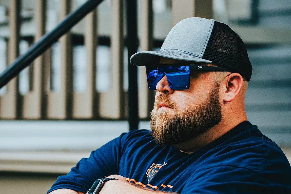 Tidal Wave XL - Matte Black - Electric Blue Lens Polarized - One Revolver Surfboards