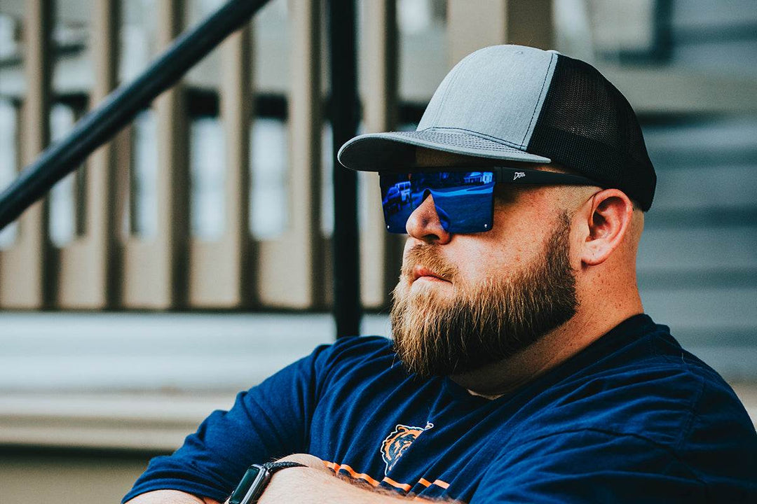 Tidal Wave XL - Matte Black - Electric Blue Lens Polarized - One Revolver Surfboards