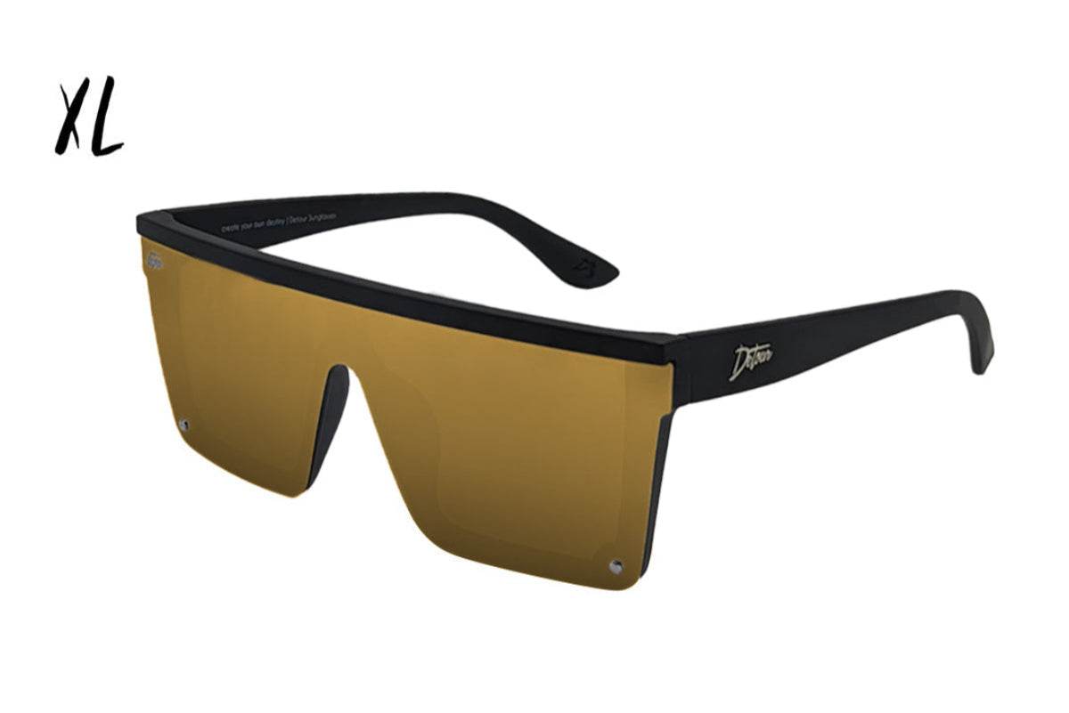 Tidal Wave XL - Matte Black - 24K Gold Lens Polarized - One Revolver Surfboards