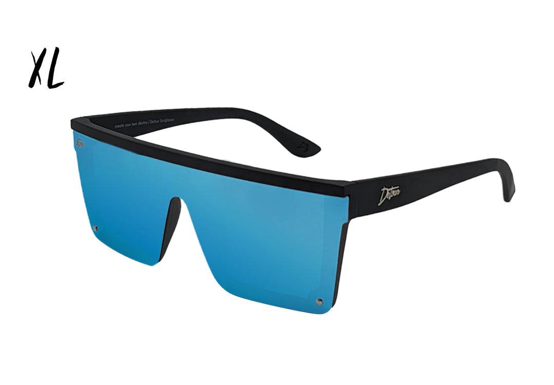 Tidal Wave XL - Matte Black - Electric Blue Lens Polarized - One Revolver Surfboards