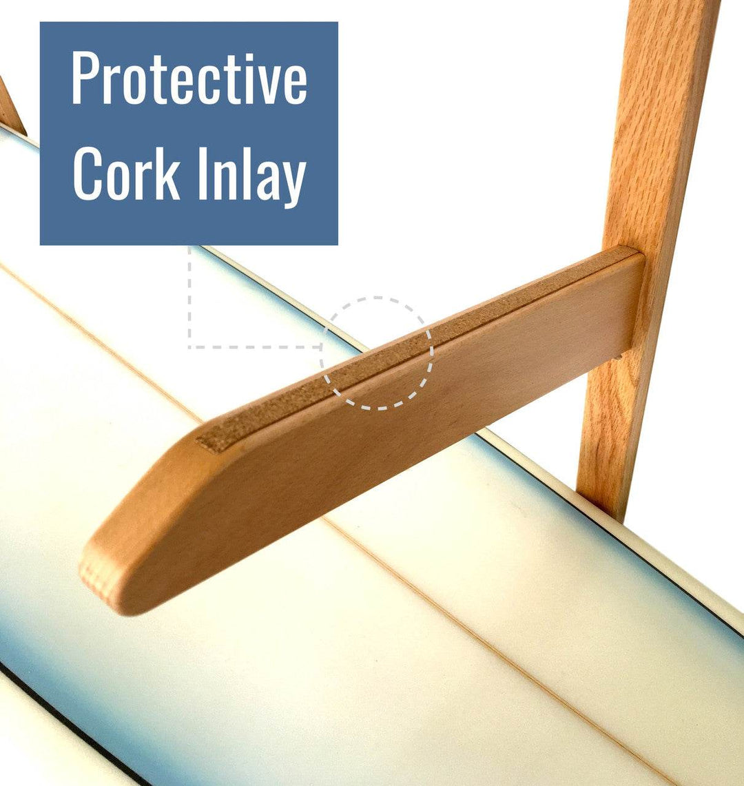 TidyTimber Surfboard Storage Wood Rack | Holds 3 Surfboards - One Revolver Surfboards