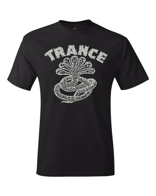 Trance Syndicate Records "Logo" Silver Ink T-Shirt - One Revolver Surfboards