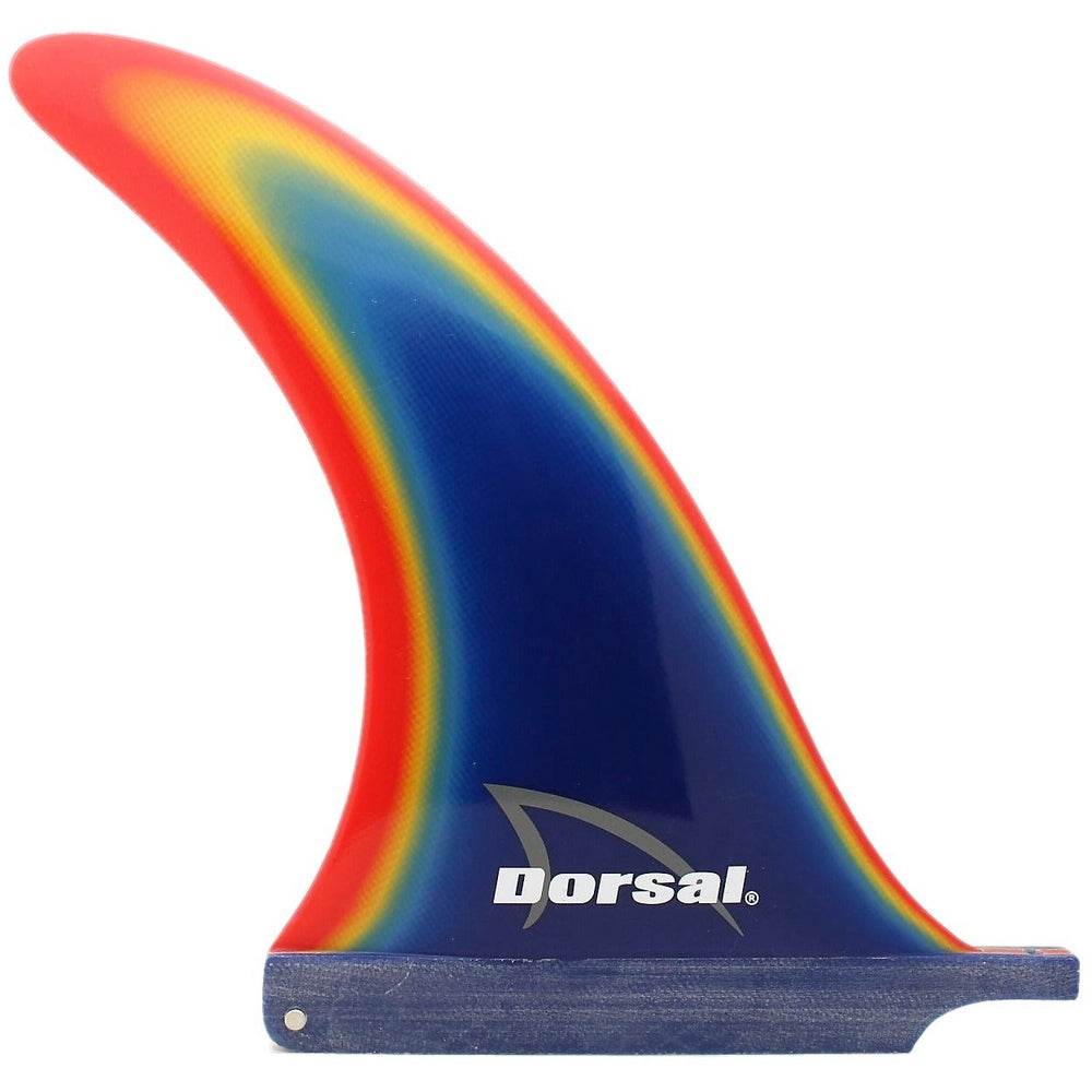 DORSAL Transition Rainbow Blue Fiberglass SUP Surf Longboard Surfboard Fin - One Revolver Surfboards