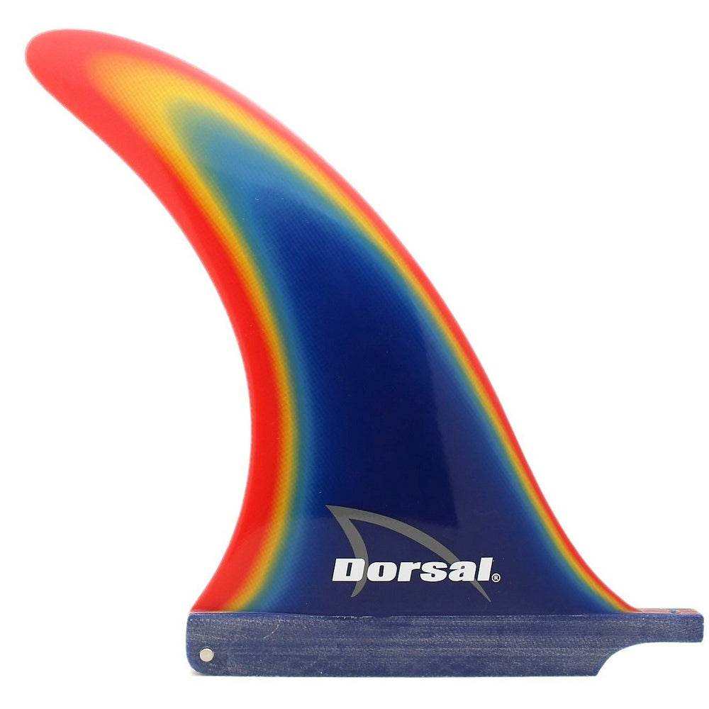 DORSAL Transition Rainbow Blue Fiberglass SUP Surf Longboard Surfboard Fin - One Revolver Surfboards