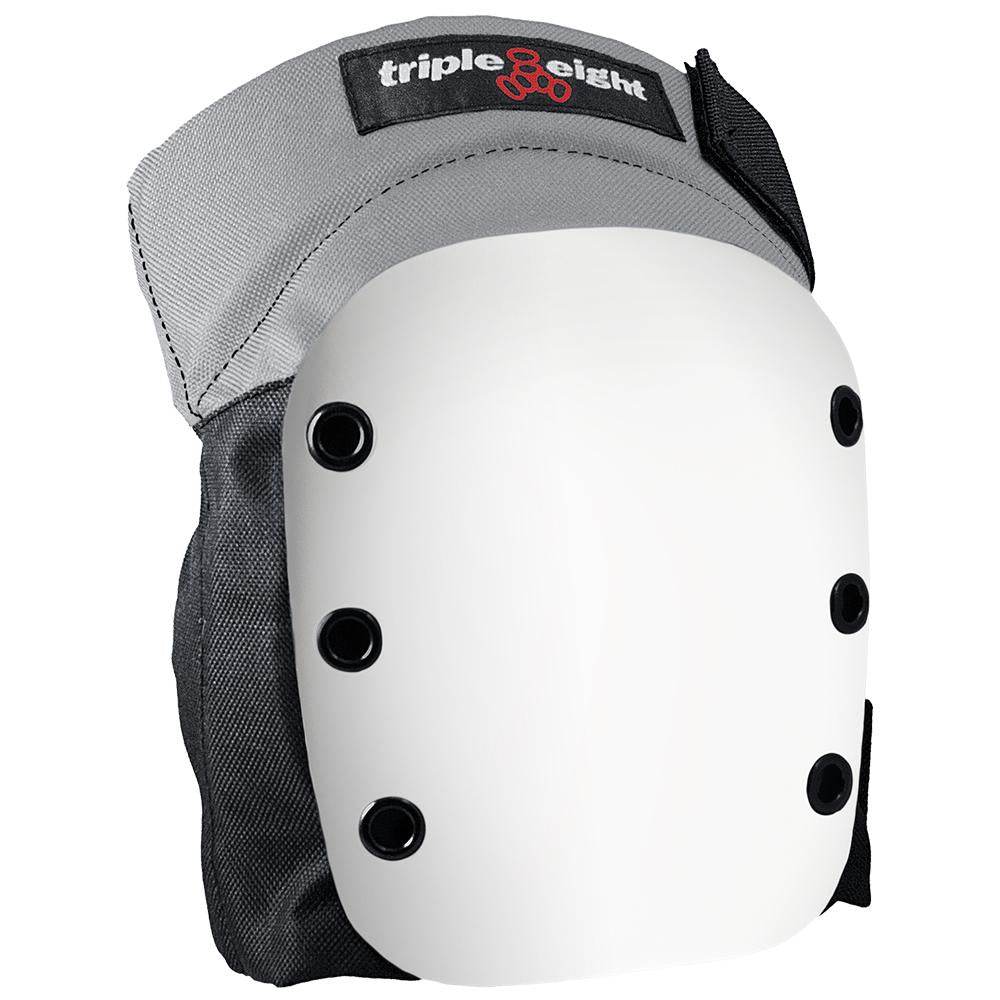 Triple Eight Street Knee Pads (sold as pair) (Grey w/White) - One Revolver Surfboards