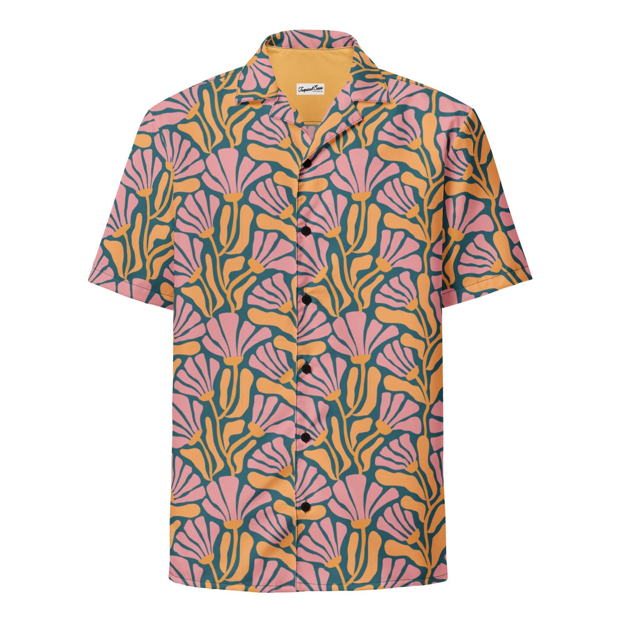 Tropic Orchid Point Button Down Hawaiian Shirt - One Revolver Surfboards